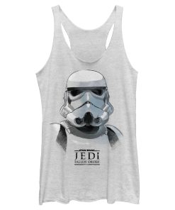 Women’s Star Wars Jedi Fallen Order Stormtrooper Portrait Racerback Tank Top
