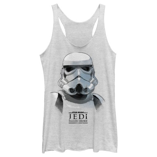 Women’s Star Wars Jedi Fallen Order Stormtrooper Portrait Racerback Tank Top