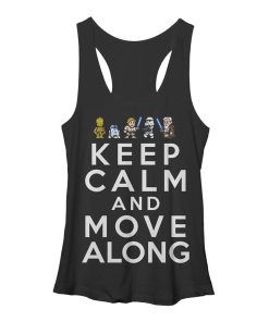 Women’s Star Wars Keep Calm and Move Along Racerback Tank Top