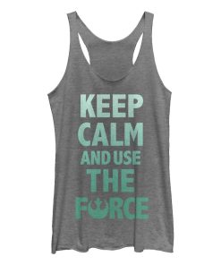 Women’s Star Wars Keep Calm and Use the Force Racerback Tank Top