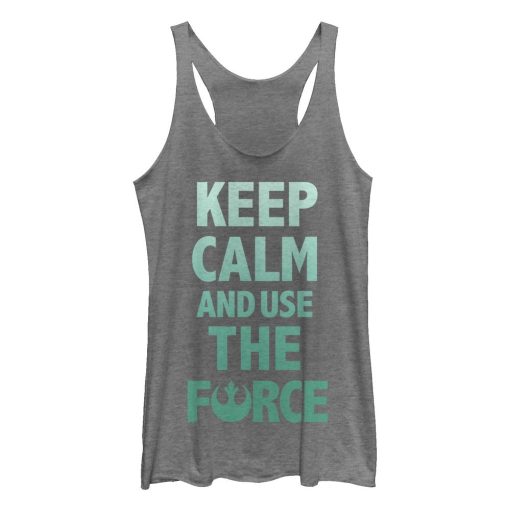 Women’s Star Wars Keep Calm and Use the Force Racerback Tank Top