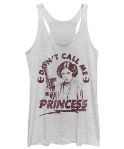 Women’s Star Wars Leia Don’t Call Me Princess Racerback Tank Top