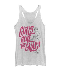 Women’s Star Wars Leia Girls Rule Galaxy Racerback Tank Top