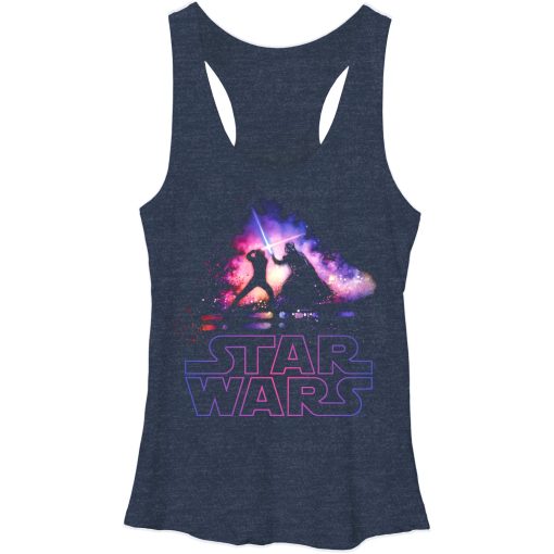 Women’s Star Wars Luke and Vader Duel Racerback Tank Top