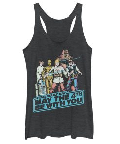 Women’s Star Wars May the Fourth Classic Poster Racerback Tank Top
