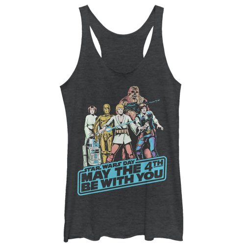 Women’s Star Wars May the Fourth Classic Poster Racerback Tank Top