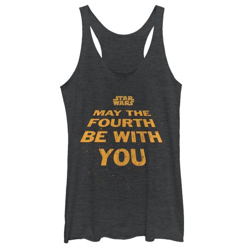 Women’s Star Wars May the Fourth Opening Crawl Racerback Tank Top