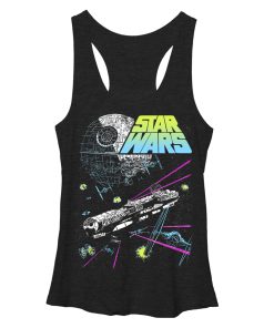 Women’s Star Wars Millennium Falcon Battle Racerback Tank Top