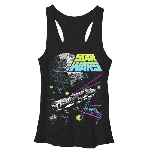 Women’s Star Wars Millennium Falcon Battle Racerback Tank Top