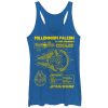 Women’s Star Wars Millennium Falcon Schematics Racerback Tank Top