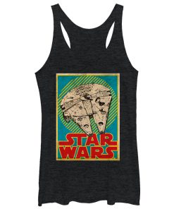 Women’s Star Wars Millennium Falcon Trading Card Racerback Tank Top
