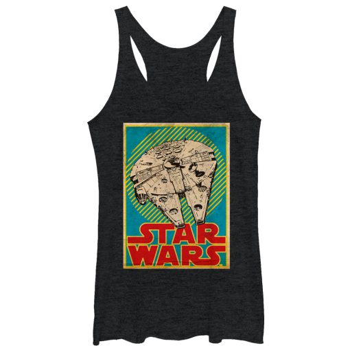 Women’s Star Wars Millennium Falcon Trading Card Racerback Tank Top