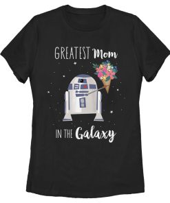 Women’s Star Wars Mother’s Day R2-D2 Greatest Mom in the Galaxy T-Shirt