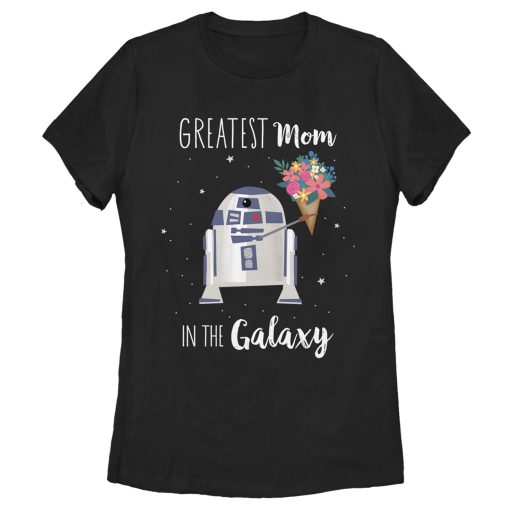 Women’s Star Wars Mother’s Day R2-D2 Greatest Mom in the Galaxy T-Shirt