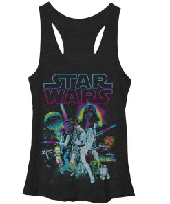 Women’s Star Wars Neon Collage Racerback Tank Top