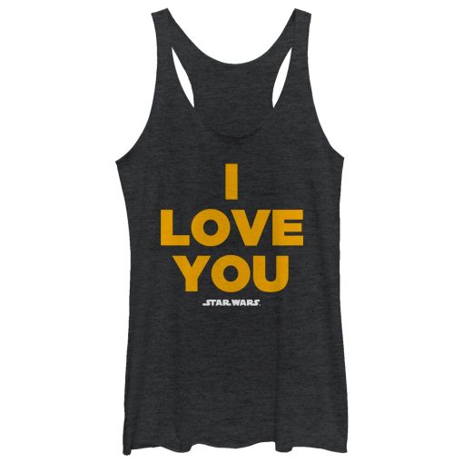 Women’s Star Wars Princess Leia I Love You Racerback Tank Top