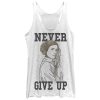 Women’s Star Wars Princess Leia Never Give Up Racerback Tank Top
