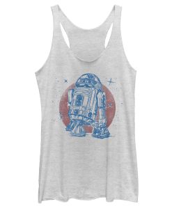 Women’s Star Wars R2-D2 Sparkle Racerback Tank Top