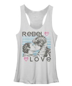 Women’s Star Wars Rebel Love Han and Leia Racerback Tank Top