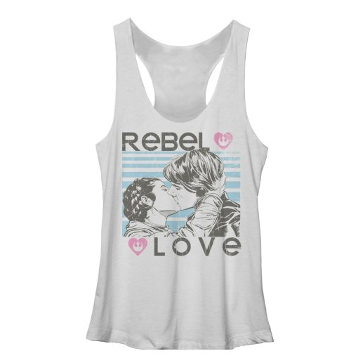 Women’s Star Wars Rebel Love Han and Leia Racerback Tank Top