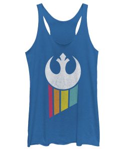 Women’s Star Wars Rebel Rainbow Emblem Racerback Tank Top