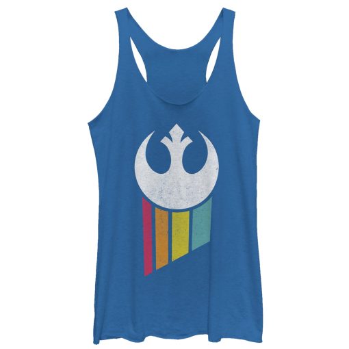 Women’s Star Wars Rebel Rainbow Emblem Racerback Tank Top