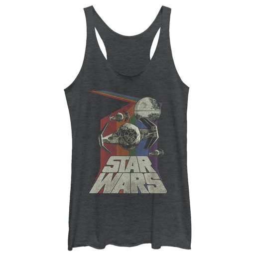 Women’s Star Wars Retro Space Travel Racerback Tank Top