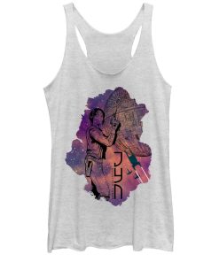 Women’s Star Wars Rogue One Jyn Cartoon Space Print Racerback Tank Top