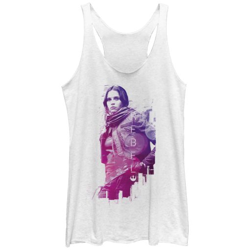 Women’s Star Wars Rogue One Jyn Rebel Stance Racerback Tank Top