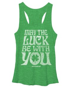 Women’s Star Wars St. Patrick’s May the Luck Be With You Racerback Tank Top