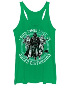 Women’s Star Wars St. Patrick’s Your Lack of Racerback Tank Top