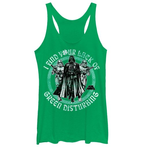 Women’s Star Wars St. Patrick’s Your Lack of Racerback Tank Top