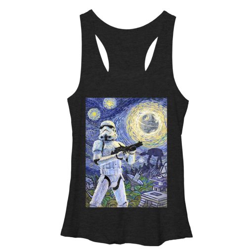 Women’s Star Wars Stormtrooper Starry Night Racerback Tank Top