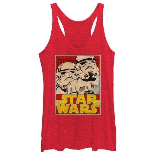 Women’s Star Wars Stormtrooper Trading Card Racerback Tank Top