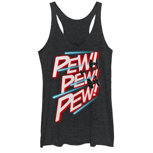 Women’s Star Wars TIE Fighter Pew Pew Pew Racerback Tank Top