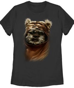 Women’s Star Wars The Ewok Named Wicket Profile Picture T-Shirt