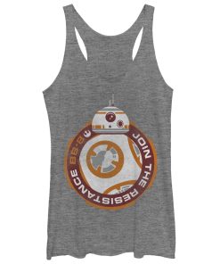 Women’s Star Wars The Force Awakens BB-8 Join the Resistance Racerback Tank Top