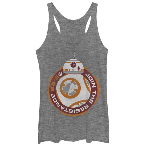 Women’s Star Wars The Force Awakens BB-8 Join the Resistance Racerback Tank Top