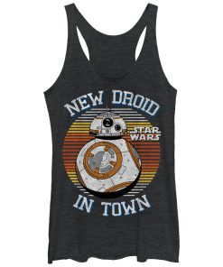 Women’s Star Wars The Force Awakens BB-8 New Droid in Town Racerback Tank Top