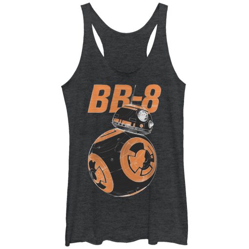 Women’s Star Wars The Force Awakens BB-8 On the Move Racerback Tank Top