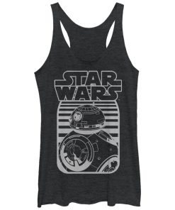 Women’s Star Wars The Force Awakens BB-8 Stripe Logo Racerback Tank Top