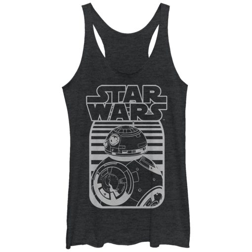 Women’s Star Wars The Force Awakens BB-8 Stripe Logo Racerback Tank Top