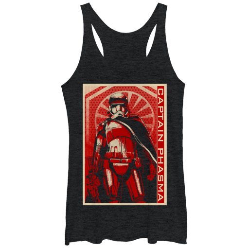 Women’s Star Wars The Force Awakens Captain Phasma Poster Racerback Tank Top