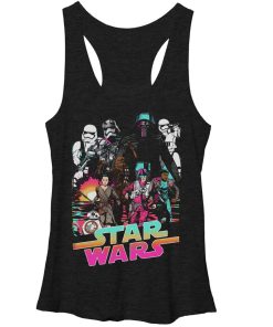 Women’s Star Wars The Force Awakens Cartoon Racerback Tank Top
