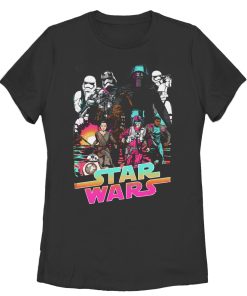 Women’s Star Wars The Force Awakens Cartoon T-Shirt