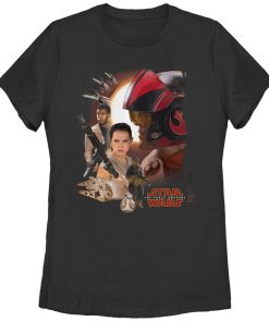 Women’s Star Wars The Force Awakens Characters T-Shirt