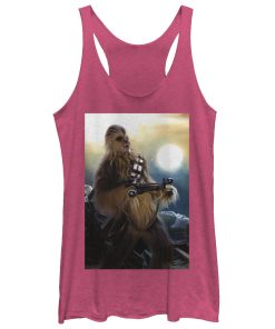 Women’s Star Wars The Force Awakens Chewbacca Bowcaster Racerback Tank Top
