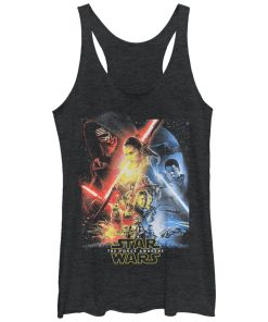 Women’s Star Wars The Force Awakens Cool Poster Racerback Tank Top