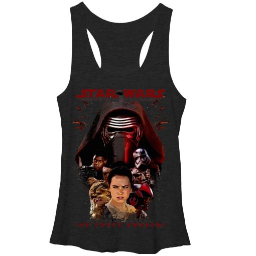 Women’s Star Wars The Force Awakens Kylo Ren and Rey Racerback Tank Top