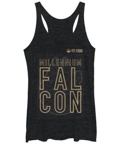 Women’s Star Wars The Force Awakens Millennium Falcon YT-1300 Racerback Tank Top